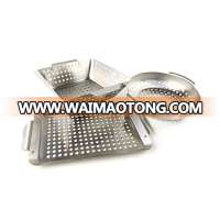 taotao home garden bbq stainless steel 3 pcs grill basket